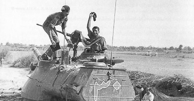 Indian tank crew during the 1965 armoured battles
